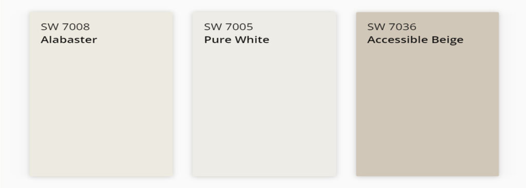 Beige paint swatch by Sherwin-Williams