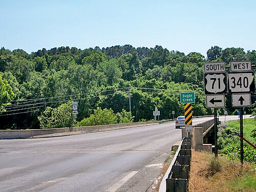 Arkansas intersection into Bella Vista, Hwy 71 or Hwy 340